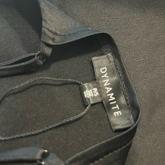 High Neck Satin Blouse - Dynamite - Picture 3 of 3